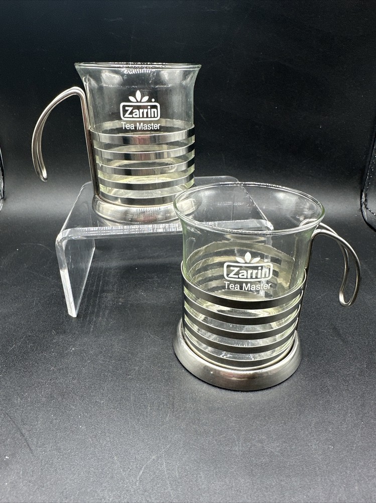 Zarrin Tea Master Tea 2 Cups Glasses Replacement Kitchen Hot Tea Drinks