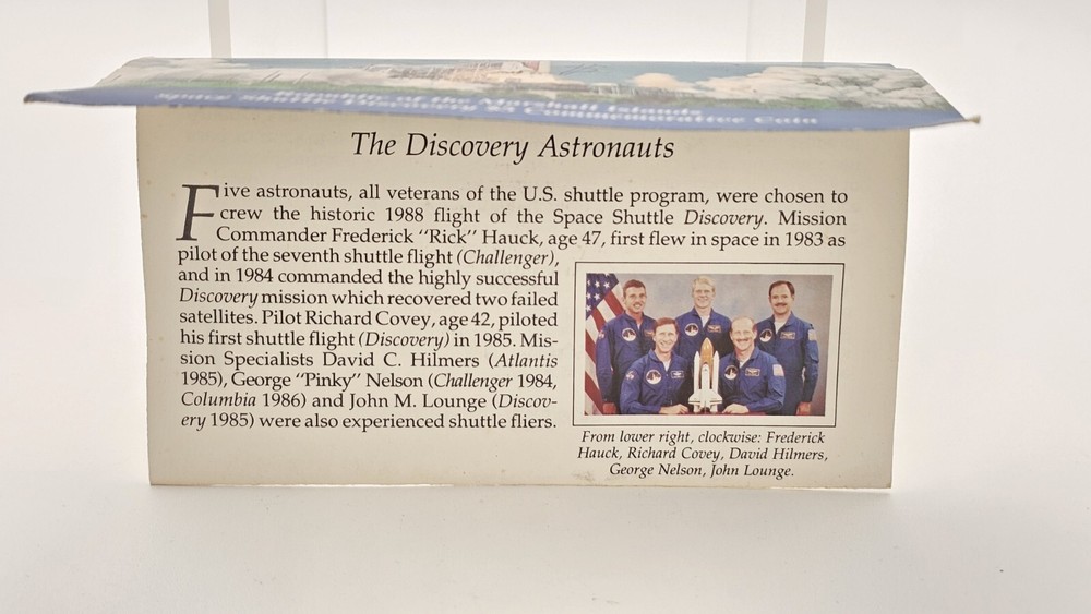 1988 MARSHALL ISLANDS SPACE SHUTTLE DISCOVERY $5 COMMEMORATIVE COIN.