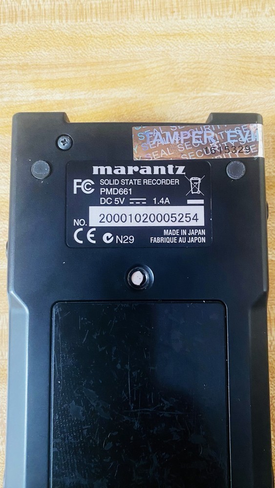 Marantz PMD661 Professional 2-Channel Solid State Recorder Fully Works Orig Box