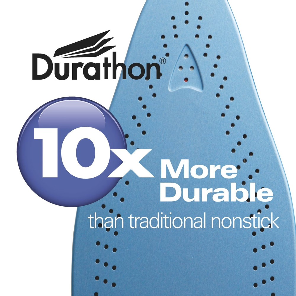 Hamilton Beach Durathon Digital Retractable Cord Iron, Silver, Model 19902F
