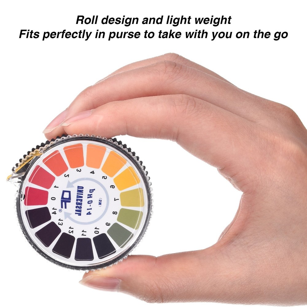 Universal pH Test Paper Strips pH Test Strips Roll, pH Measure Full Range 0-14..
