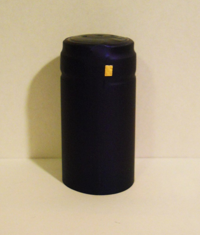 SHRINK CAPS 100 COBALT BLUE PVC CAPSULES HEAT FOR WINE BOTTLES WINEMAKING MAKING