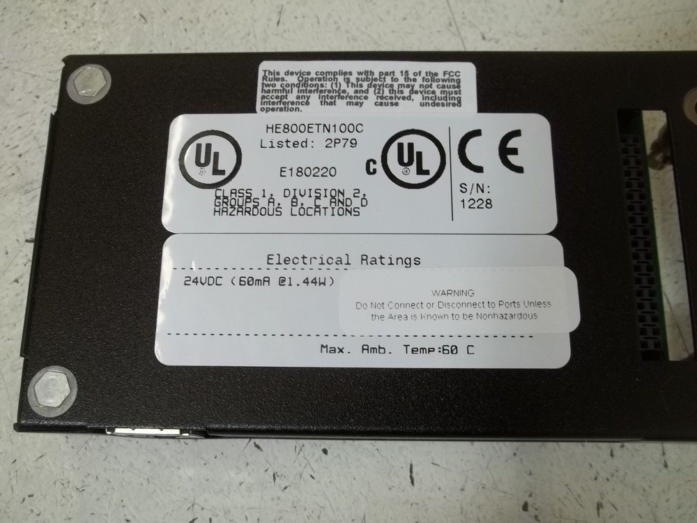 HORNER HE800ETN100C ETHERNET NETWORK NSMP