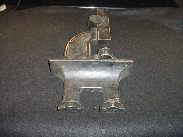 Antique wood microscope and stand-science dept.-must see