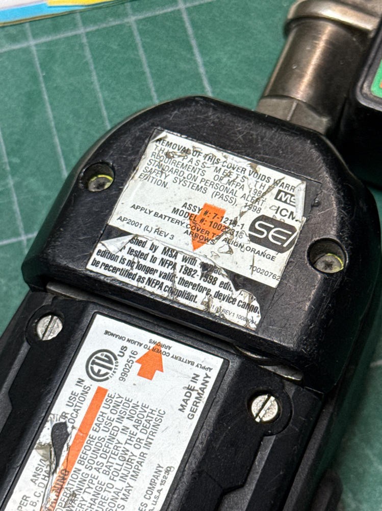 MSA SCBA Electronic Control Module 7-1219-1 NightFighter 10036995 UNTESTED