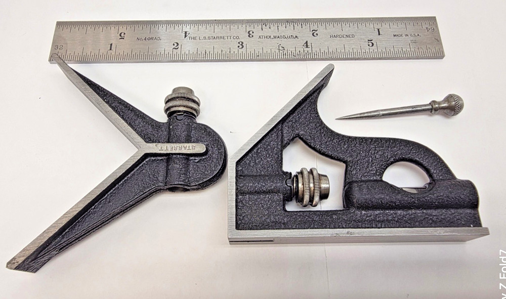 Starrett Student Tool Set 901, Combination Square, Calipers , Book & More