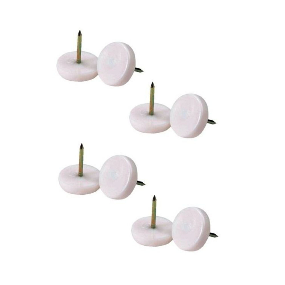 7/8" White Nail Glide — 24 Pack