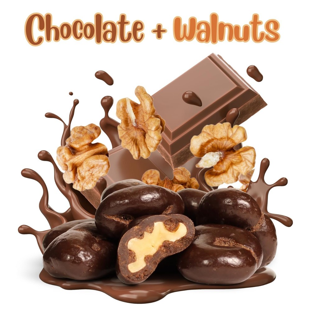 Dark Chocolate Covered Walnuts by It's Delish 2 Lbs