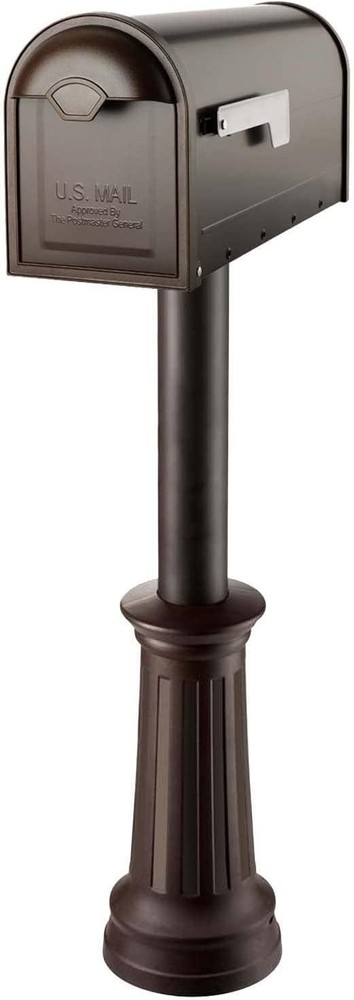 JUMBO POST MOUNT MAILBOX Galvanized Steel Extra Large Rural Mail Box