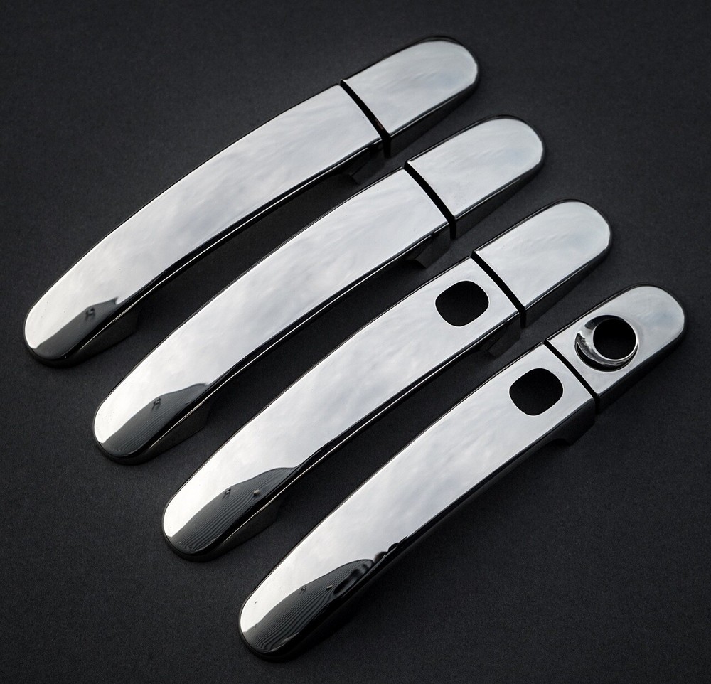 Chrome Door Handle Trim Set Covers (Keyless) To Fit Ford Kuga (2013