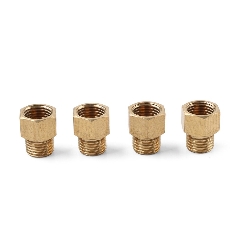 4pcs Brass Pipe Fitting G1/4 Adapter Connector Hex Coupling