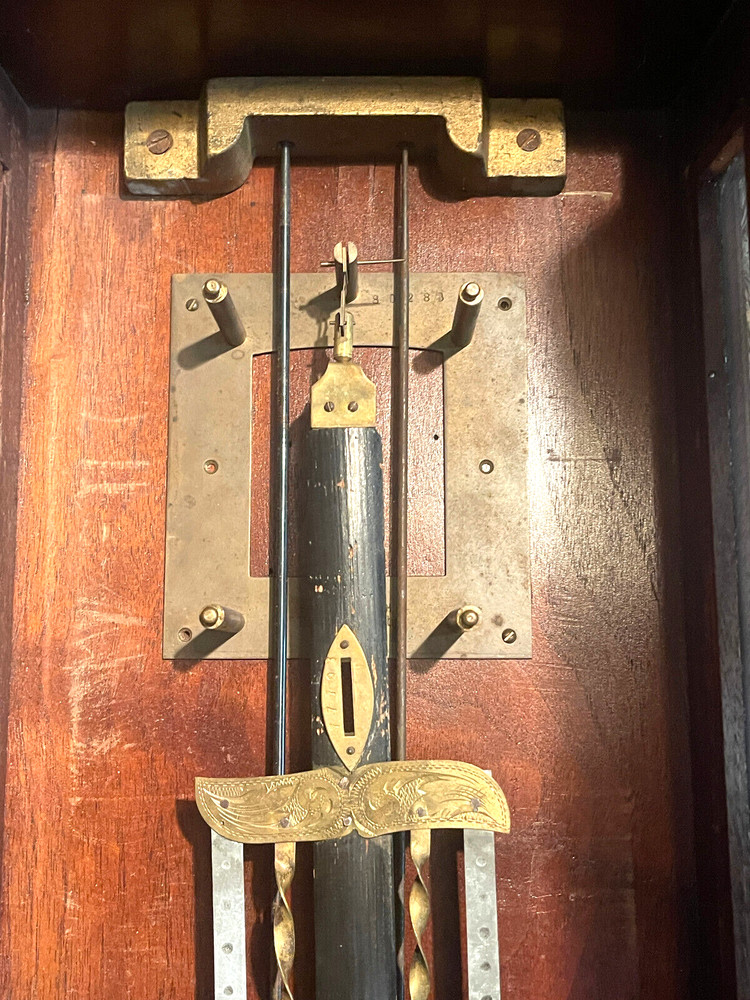 Antique Vienna Grand Sonnera Engraved Wall Regulator