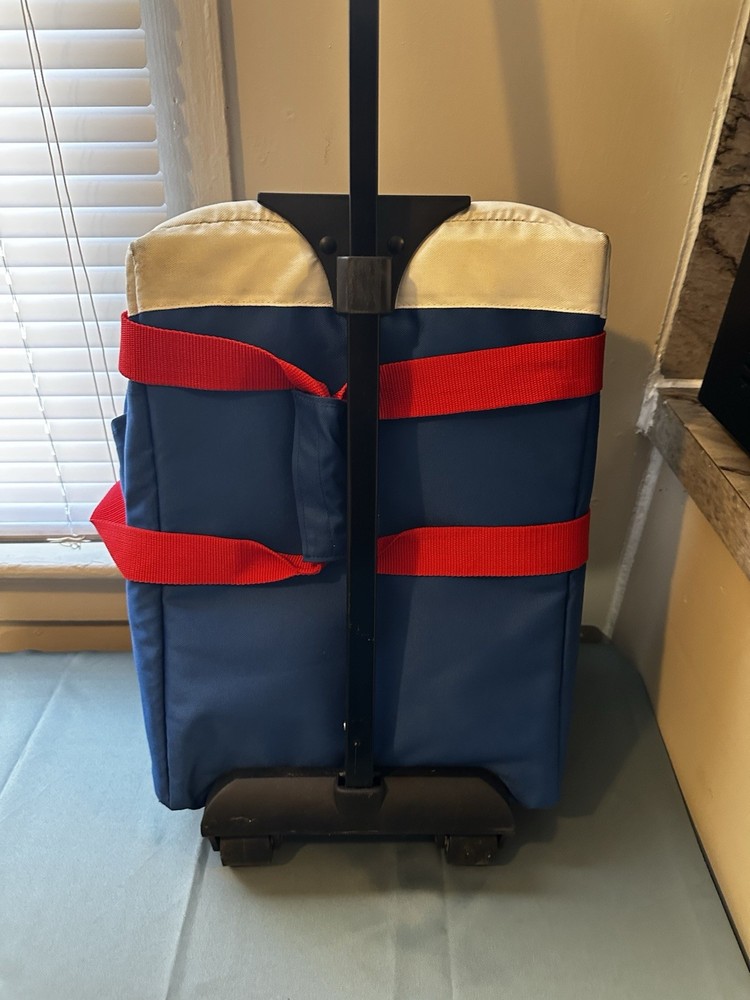 Pepsi Wheeled Cooler Bag Blue White Red with Telescoping Handle