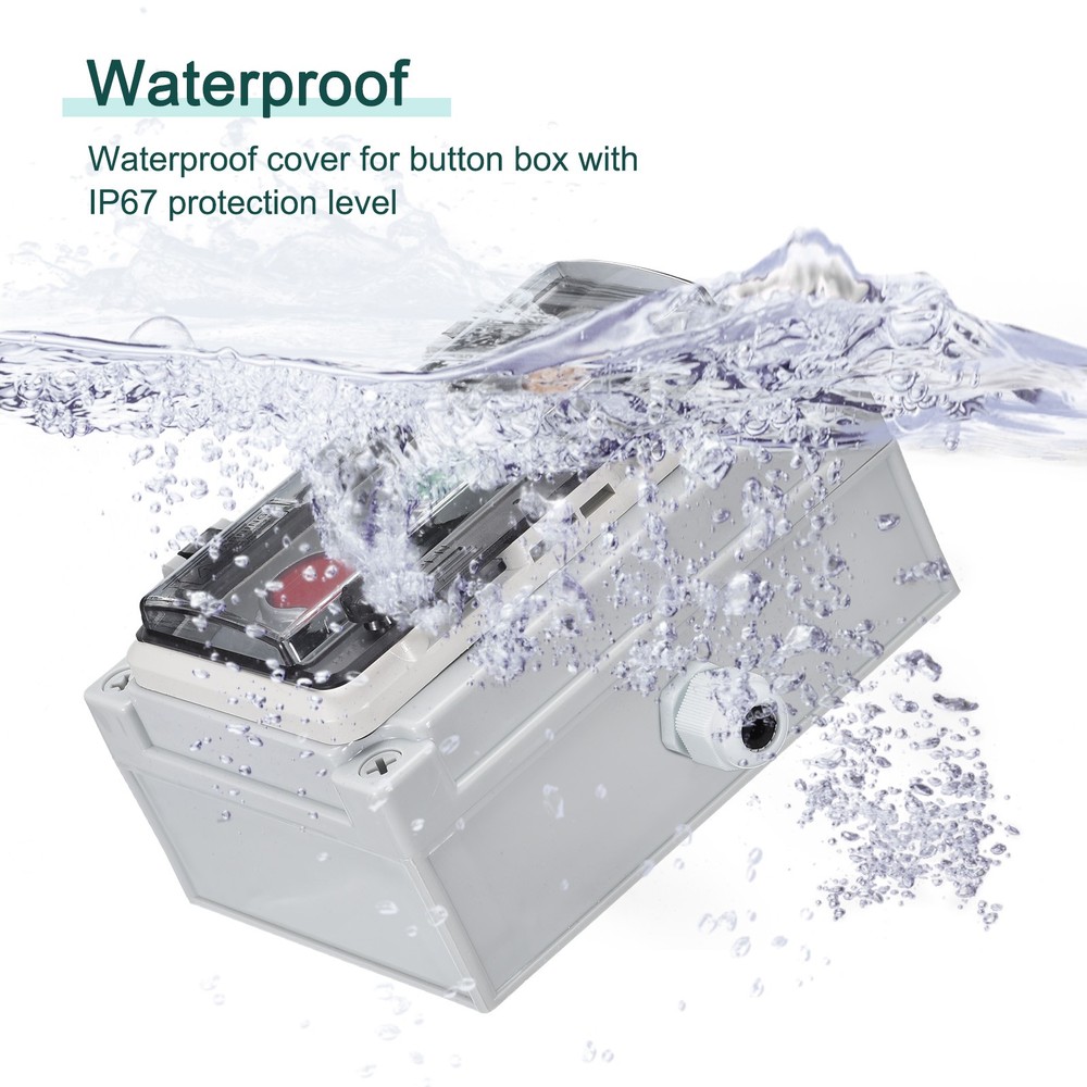 IP67 Push Button Box ABS Green Button Red Button Yellow Button