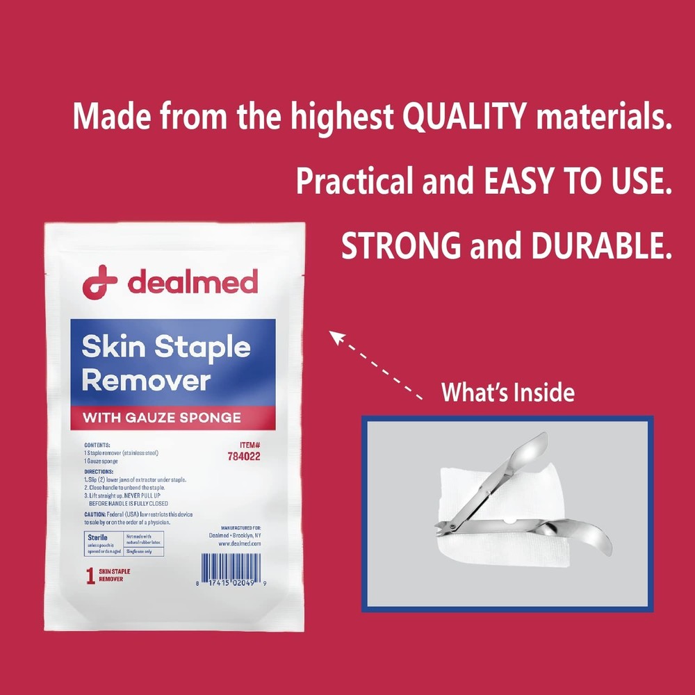 Single-Use Sterile Staple Removal Bundle - Essential for Medical Professionals