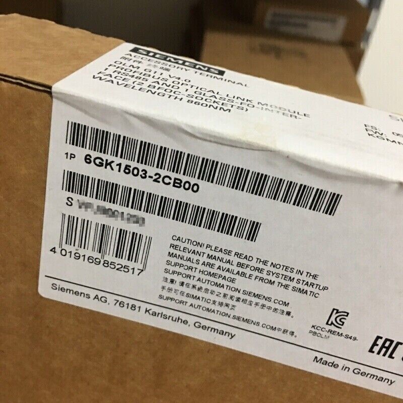 6GK1503-2CB00 SIEMENS optical Link module 6GK1503-2CB00 New in box Fastship#/