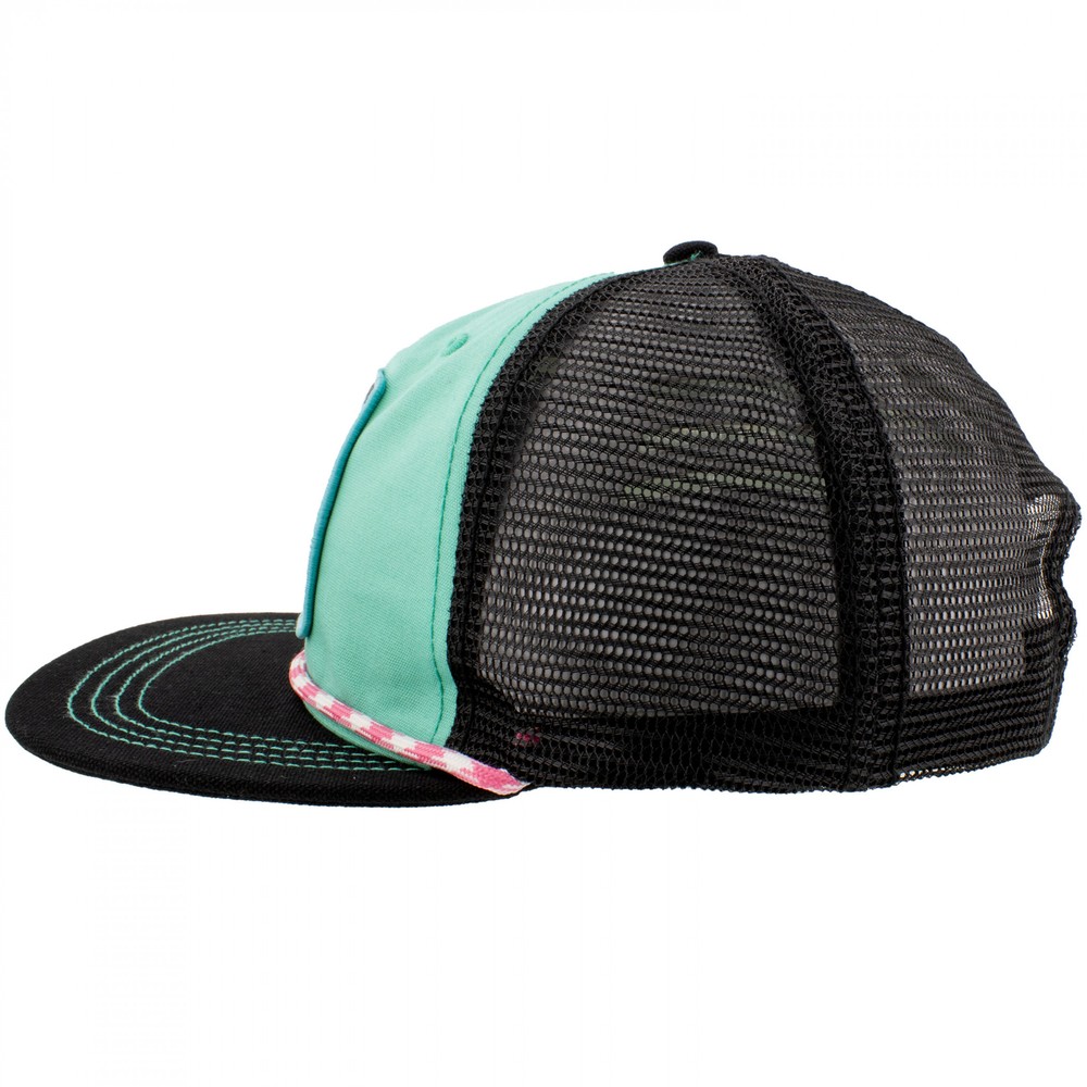 Mountain Dew Baja Blast Flower Patch Canvas Grandpa Hat Multi-Color