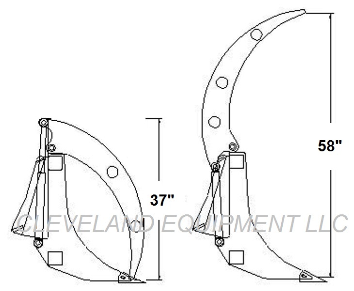 NEW 78" SEVERE-DUTY ROOT GRAPPLE RAKE ATTACHMENT Takeuchi Case Skid-Steer Loader