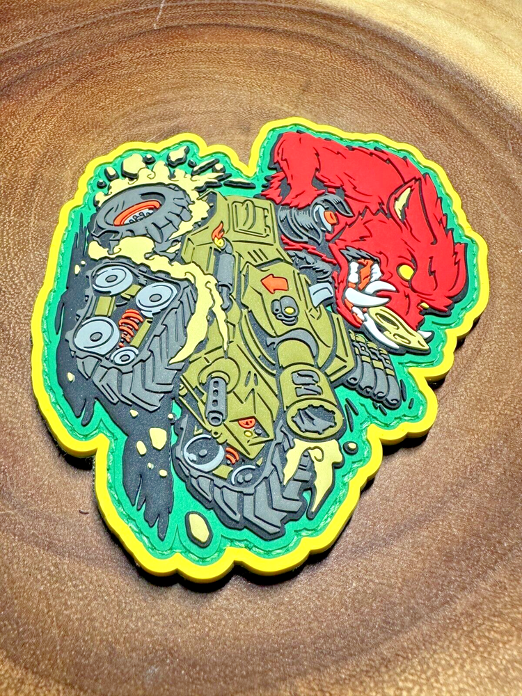 War Machine Red Boar PVC Morale Patch