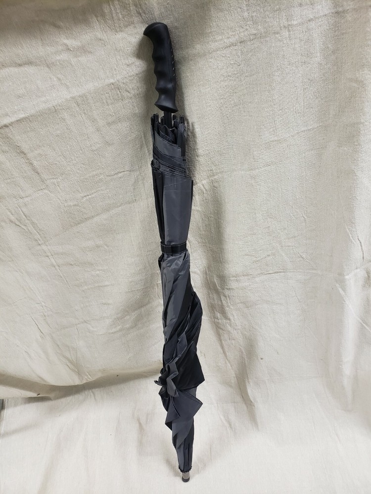 Grey/Black 57" Golf Tour Double Canopy Umbrella