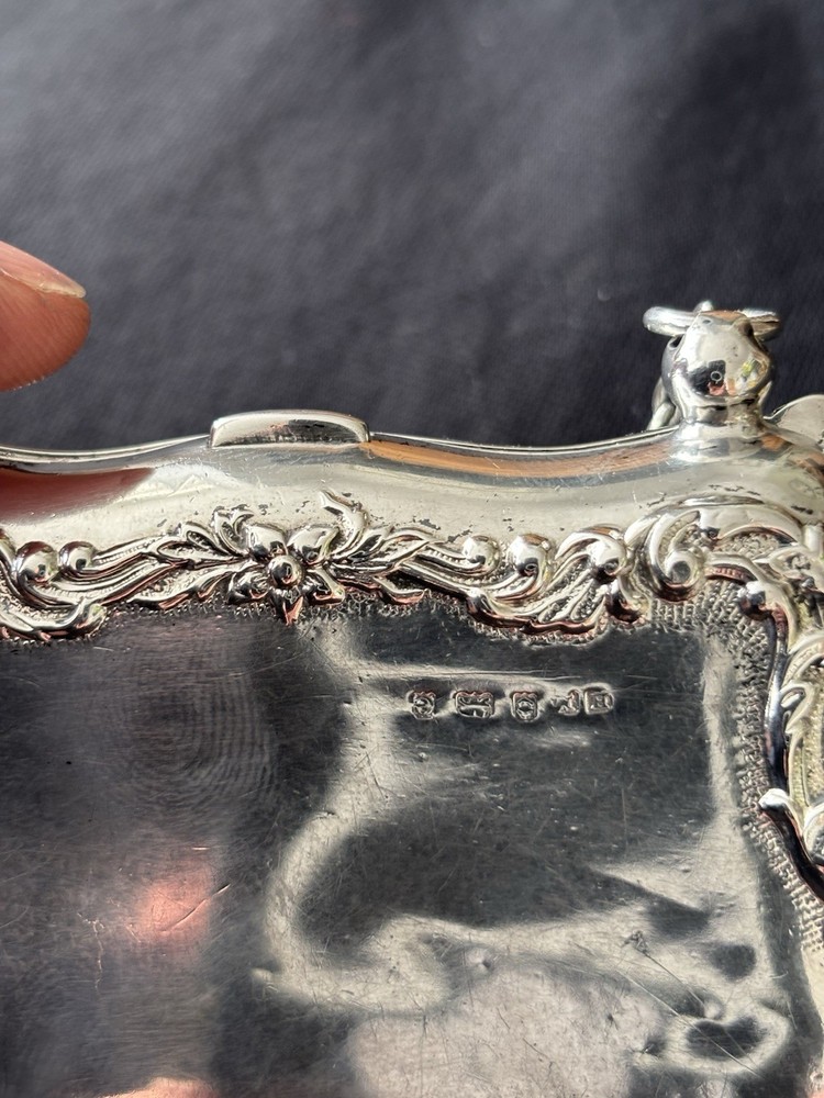 Reynolds Angels Solid Silver Purse, Henry Matthews 1904.