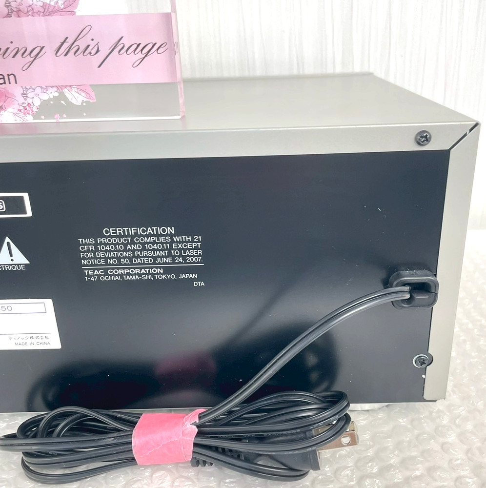 TEAC AD-850 CD Cassette Deck Combo Player With Remote Tested Working