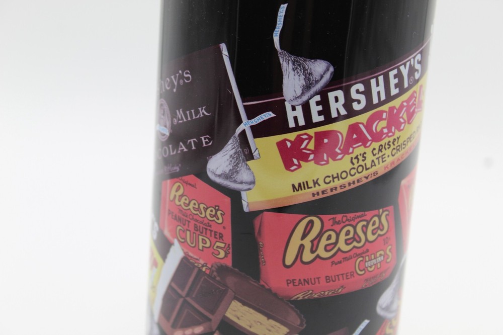 Vintage Hershey's Assorted Miniatures Collectible 9" Round Container Tin *Empty*