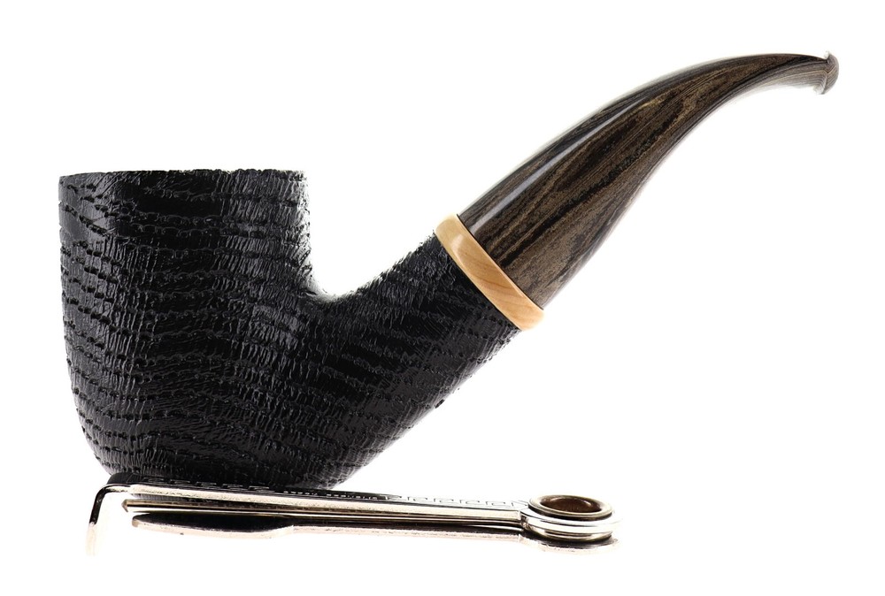 Pipe Sesa *** Morta Bog Oak shape chubby bent billiard