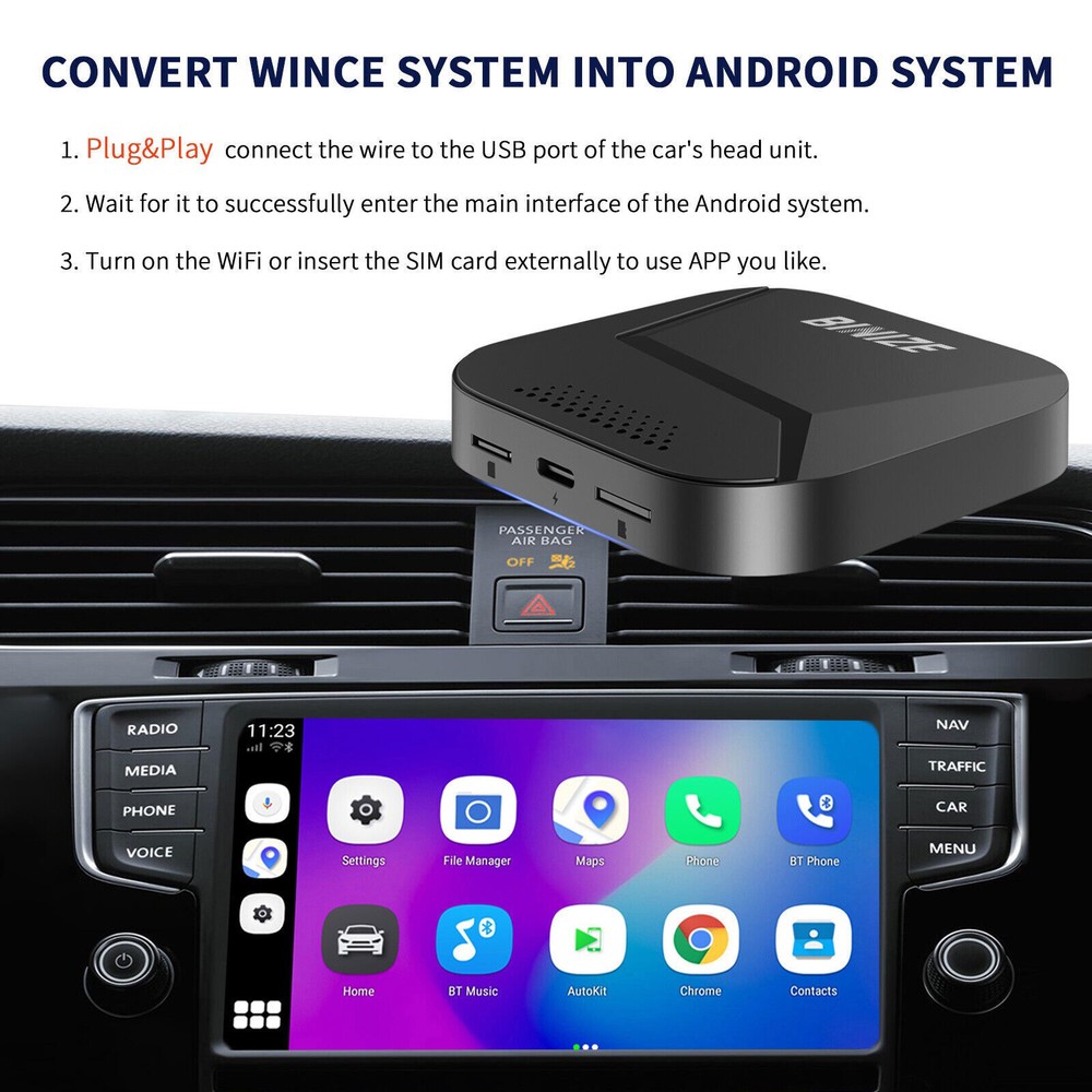 Android CarPlay Ai Box Wireless CarPlay Android Auto Adapter Youtube Netflix