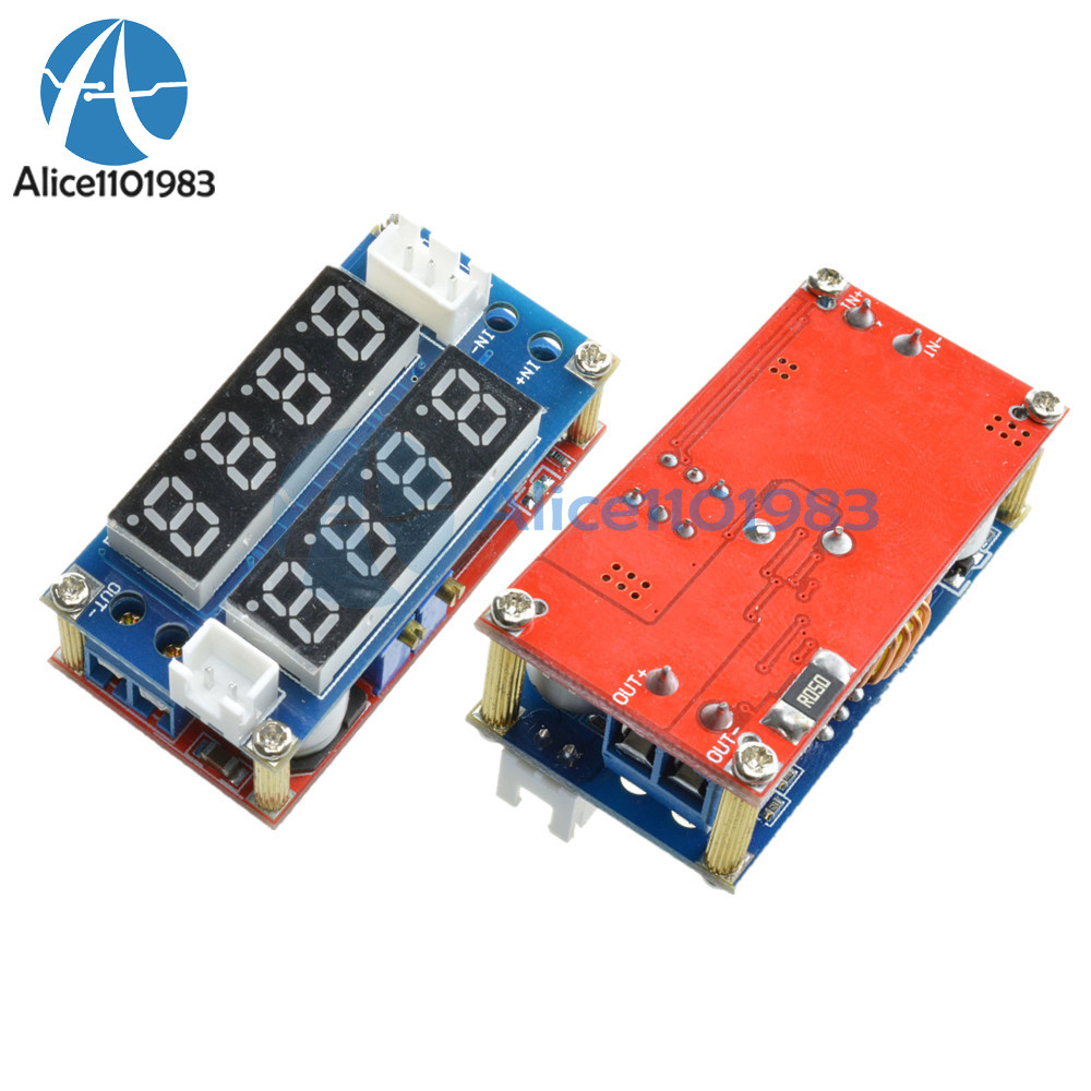 5A Adjustable CC/CV Display Step Down charge Module LED Panel Voltmeter Ammeter