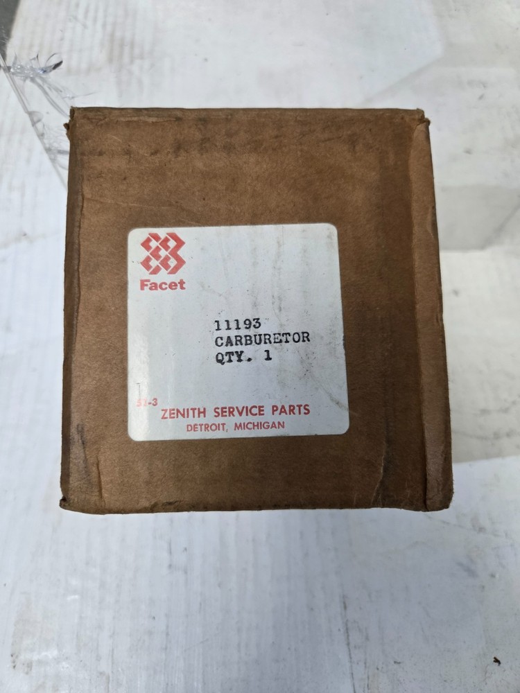 Zenith Carburetor Model 87 Zenith # 11193