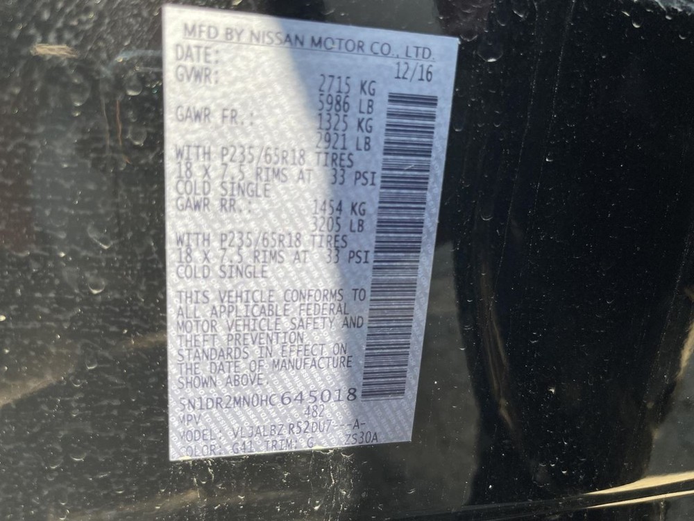 Sun Visor Left Driver Without Illumination Fits 13-18 PATHFINDER 965334