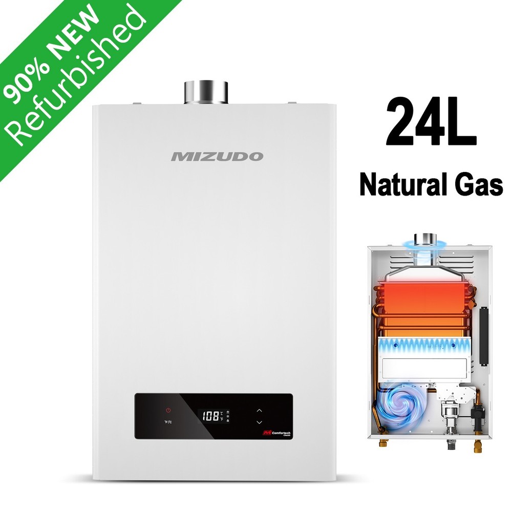 Natural Gas Tankless Water Heater, Indoor Max 7.5 GPM, 170,000 BTU Instant Used