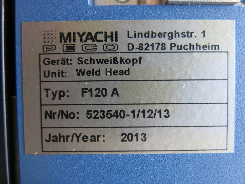 MIYACHI F120A WELDING HEAD