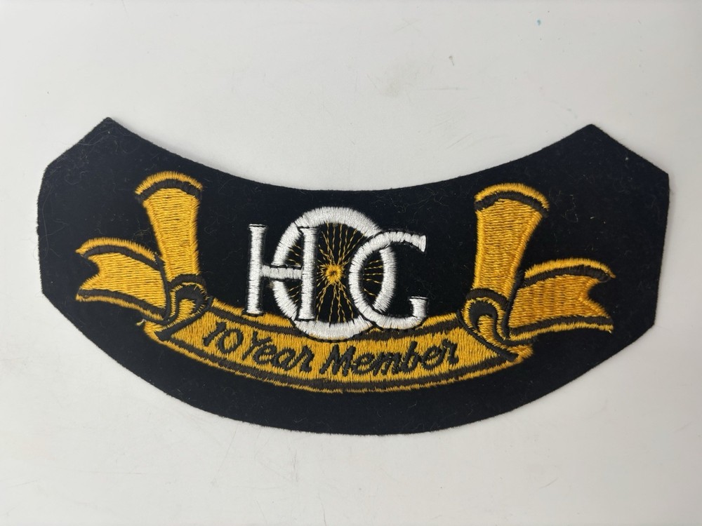 Harley Davidson Owners Group HOG 10 Year Member Embroidered Patch