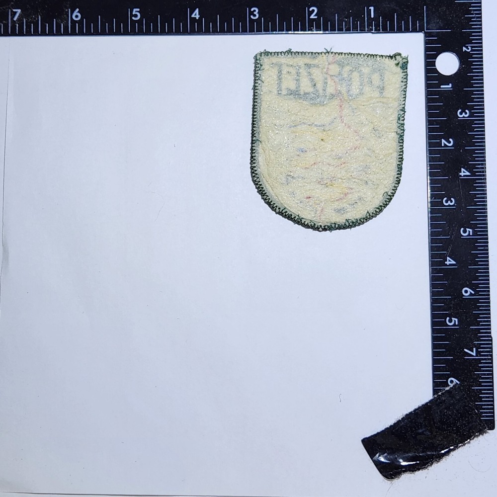 Polizei Patch. 3x3 Inches. Fair Condition!