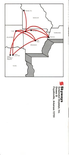 Skyways timetable 1980/01/05