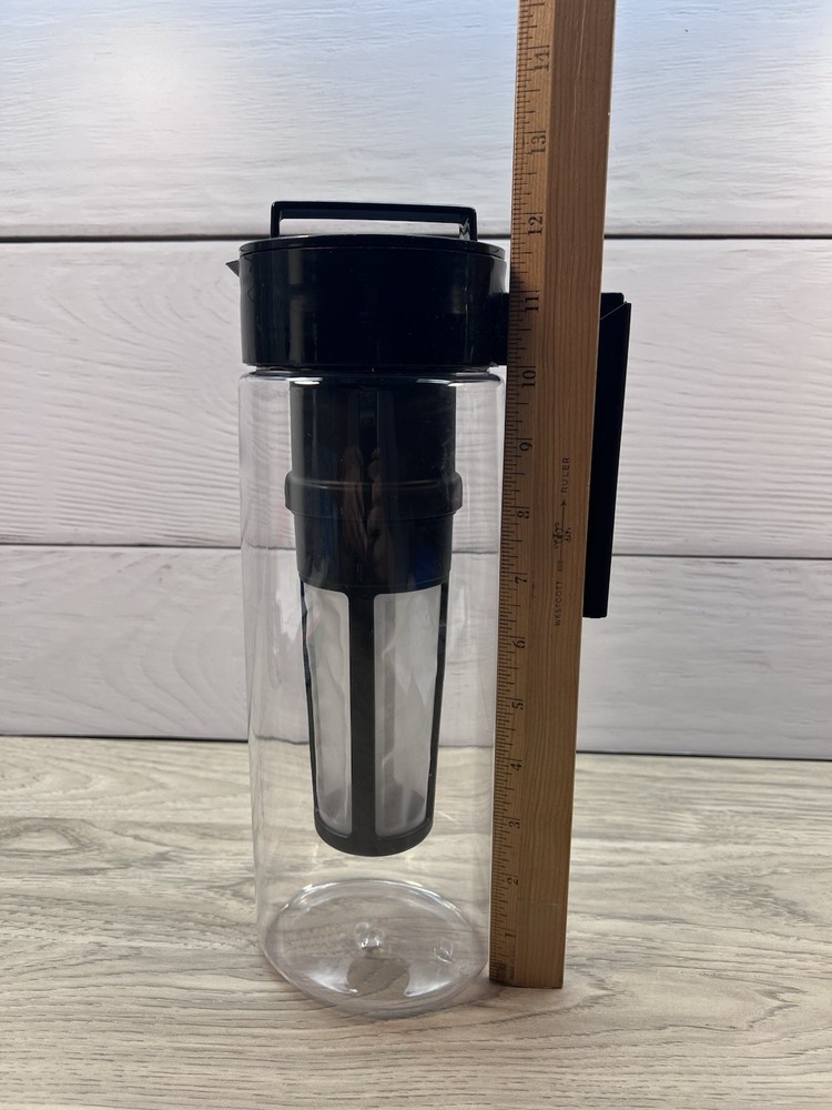 Cold Brew Coffee Ice Tea Maker 2qt Plastic Pitcher Mesh Filter Infuser