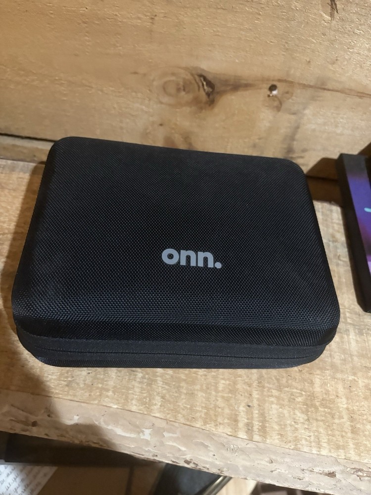 onn. Camera Accessory Bundle Black Case with Mounts & Accessory Compartments