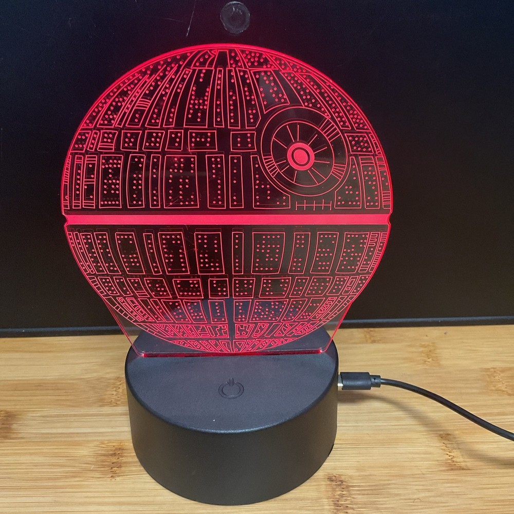 Star Wars Death Star Night Light New 3D LED Multicolor