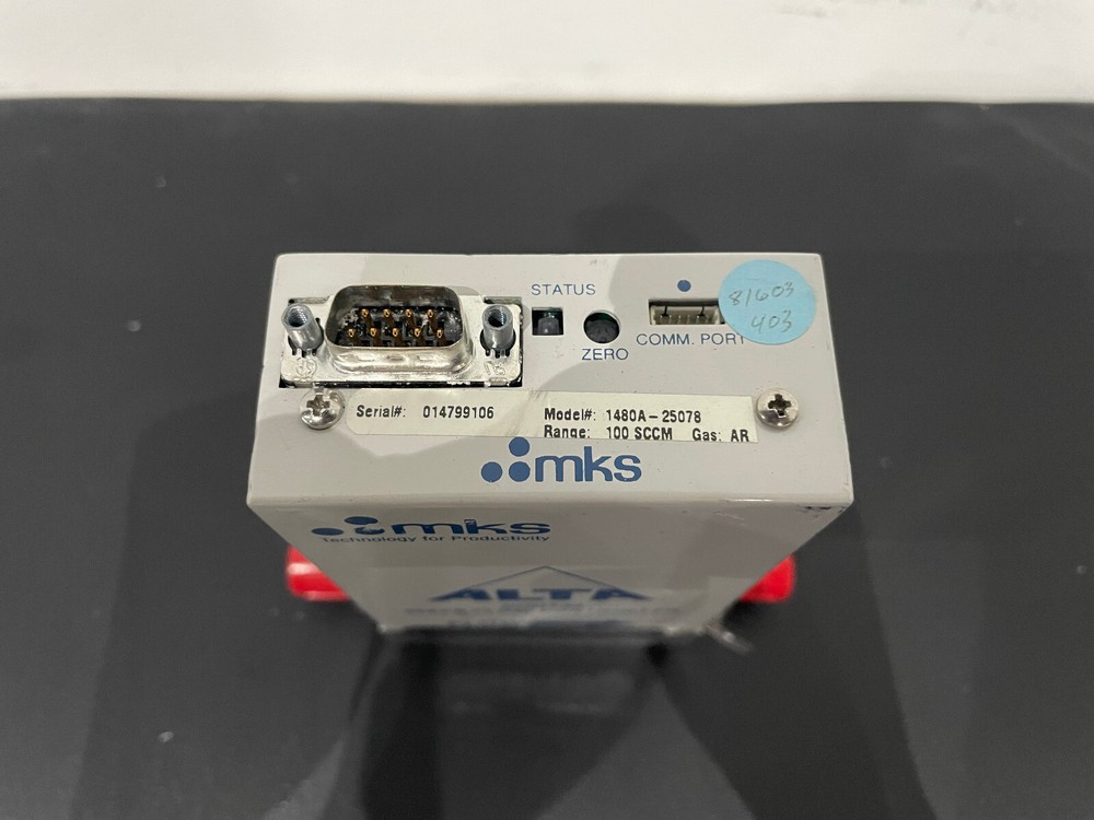 MKS 1480A-25078 Mass Flow Controller 100 SCCM Ar