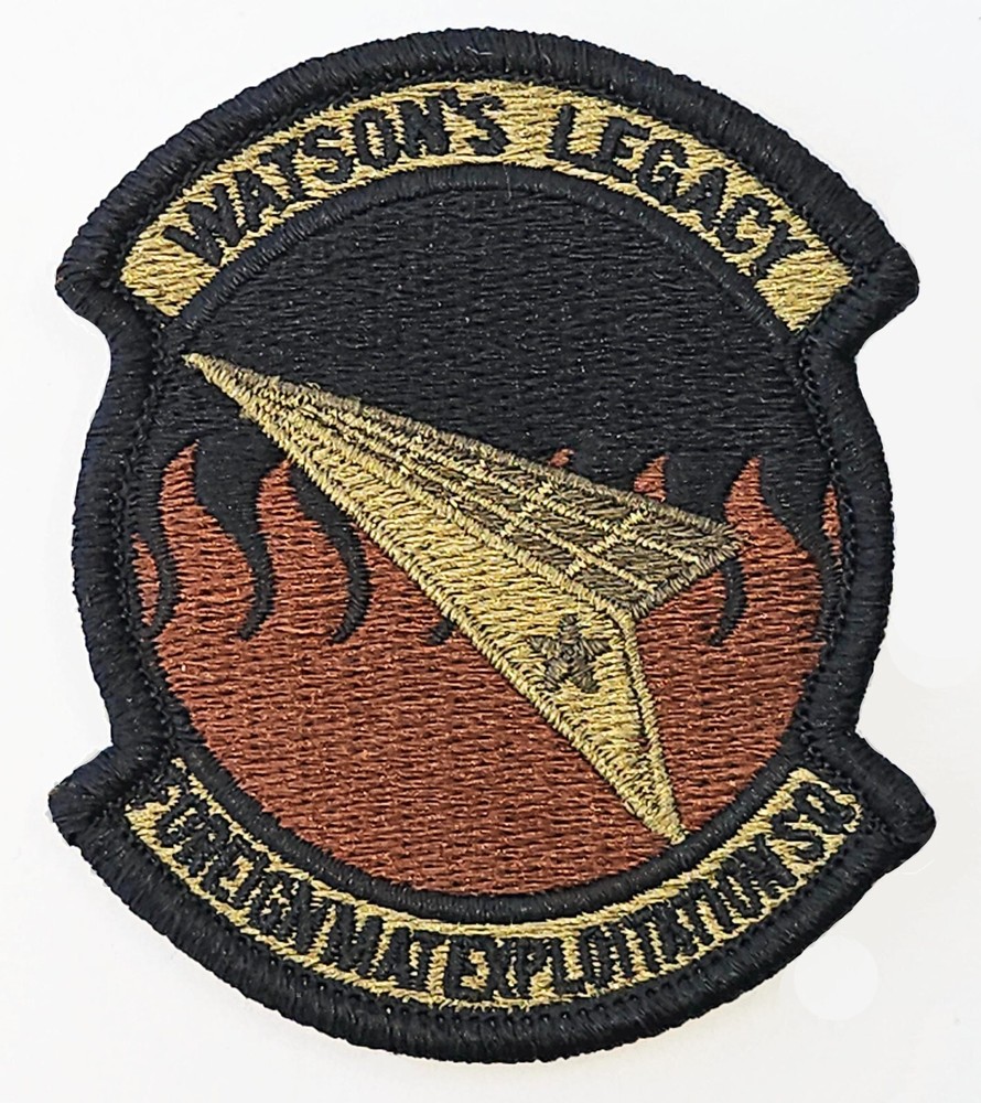 Air Force Foreign Material Exploitation Squadron Spice Brown Hook Back Patch