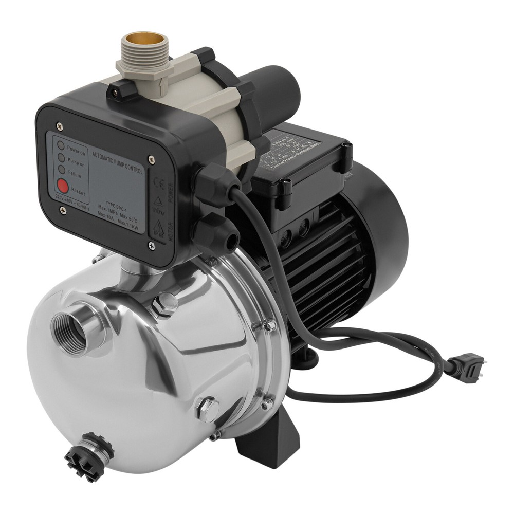 1.5 HP Shallow Well Pump with Pressure Tank 1200 GPH 115 V for Home Garden Lawn