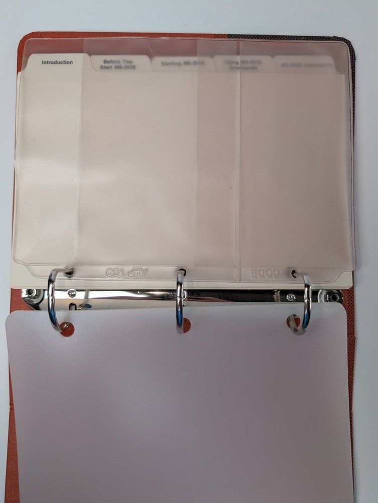 AT&T Microsoft MS-DOS User’s Guide Binder Vintage System Programming (Empty)