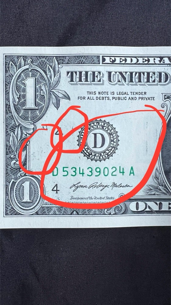 Rare Uncirculated Sequential $1 Bills w/ Multiple Printing Errors - 10 Count