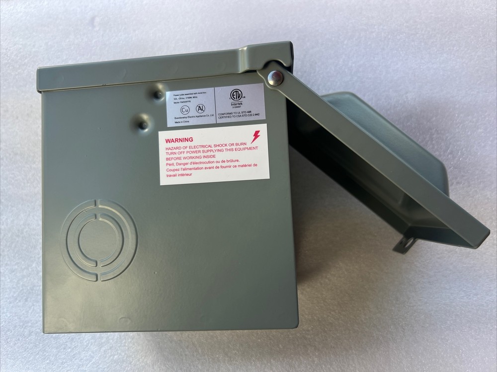 30 Amp RV Power Outlet Box 125 Volt NEMA:TT-30R (out Doors) Recreational.