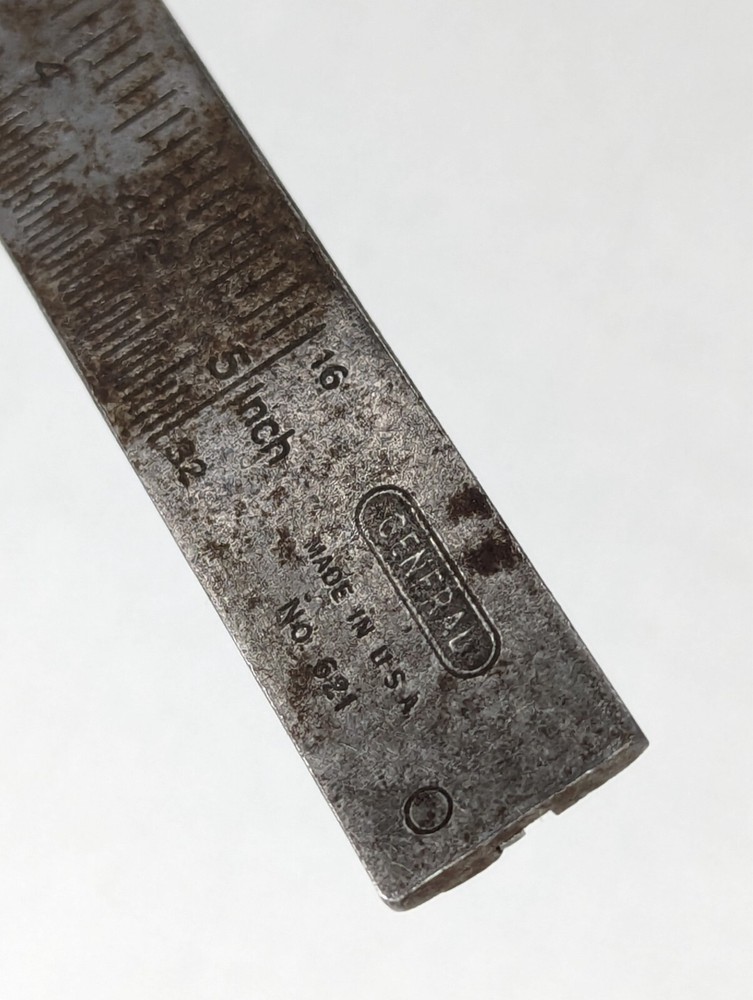 General No. 621 USA Vernier Caliper - Rusty and Bent