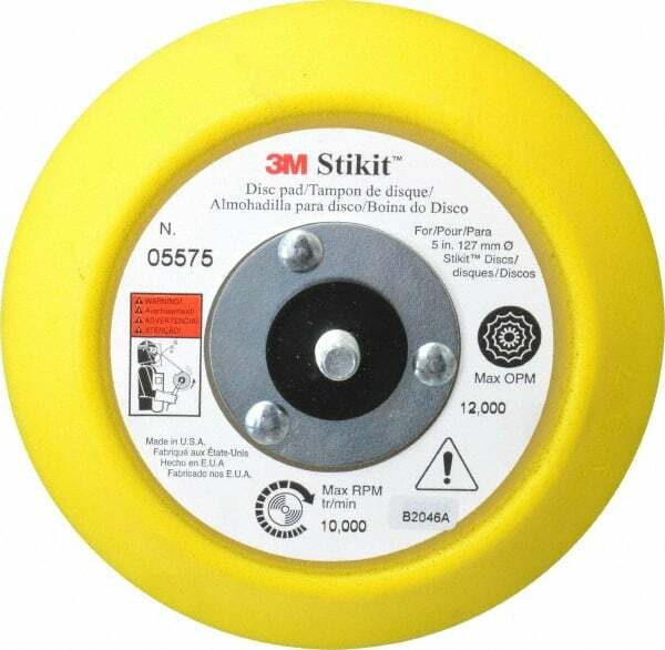 3M 5" Diam Adhesive/PSA Disc Backing Pad