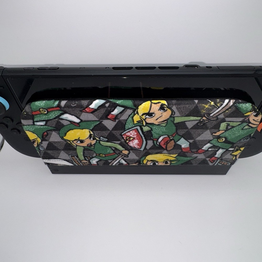 Nintendo Switch 2 Dock Cover Screen Protector Decor Link in Action Zelda Shield