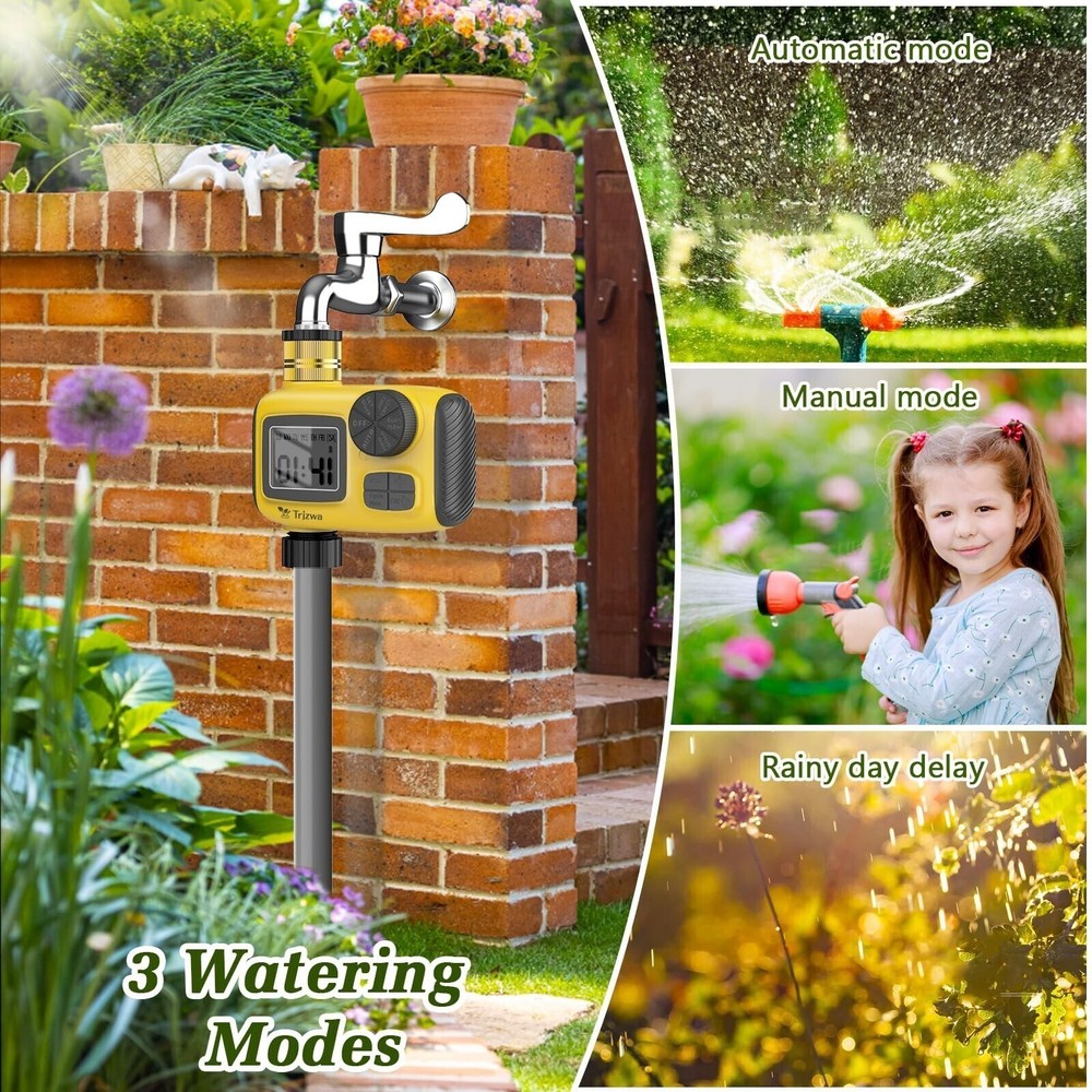 Programmable Water Timer for Outdoor Garden Hose Sprinkler Timer